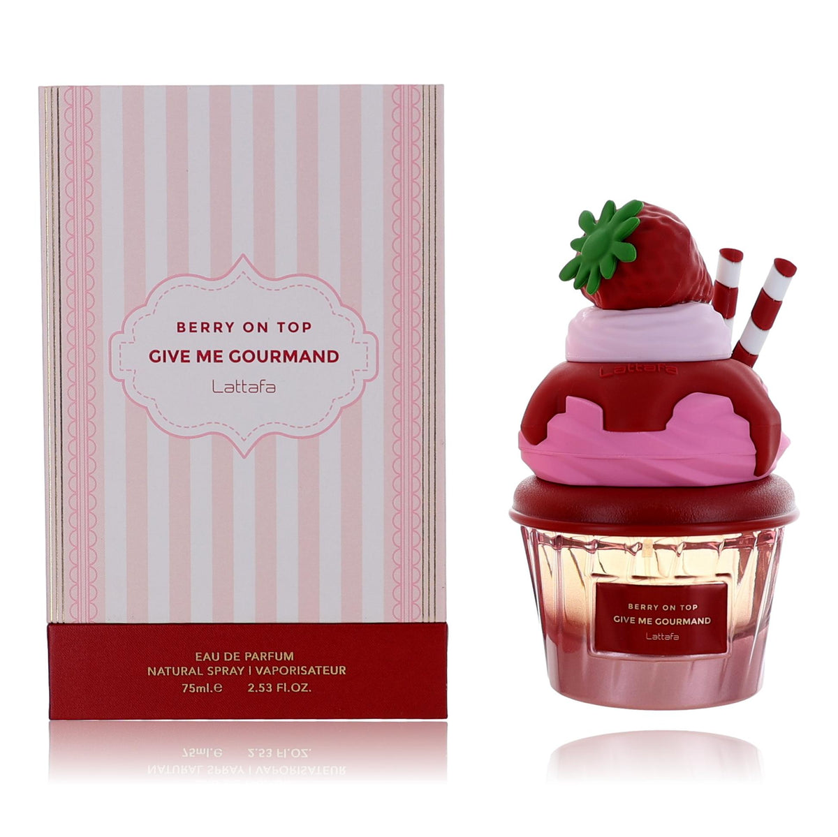 Berry On Top Give Me Gourmand Lattafa 2.53 oz EDP Spray Women - Pertinacia Perfume