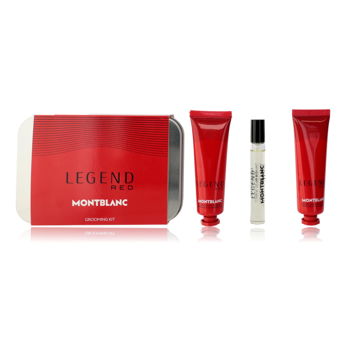 Mont Blanc Legend Red Mont Blanc 3 Piece Grooming Kit Men - Pertinacia Perfume
