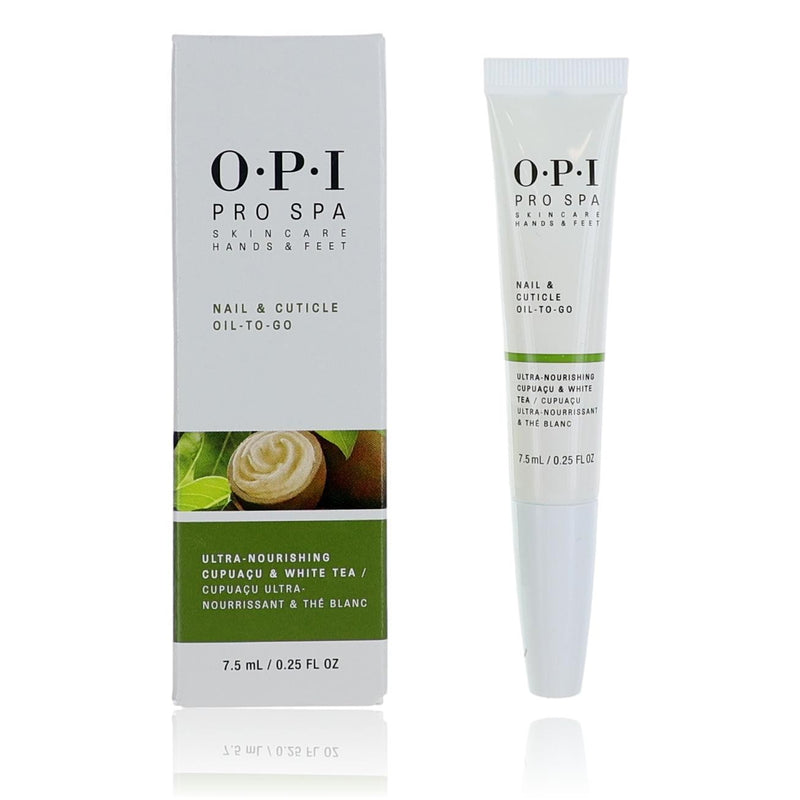 OPI Pro Spa Nail & Cuticle Oil To-Go in 0.25 oz bottle, moisturizing treatment for healthy nails and cuticles