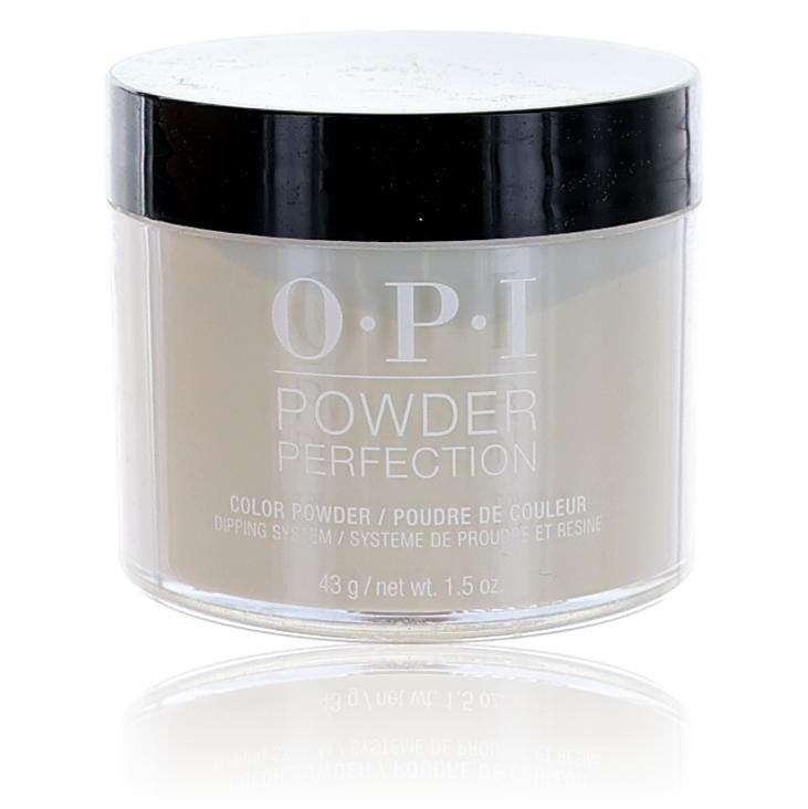 OPI Powder Perfection dip powder in "Do You Take Lei Away?" 1.5 oz, light pink color, used for durable nail enhancements.