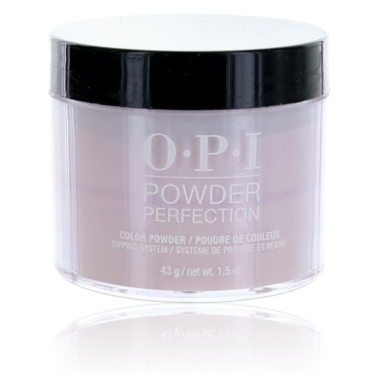 OPI Powder Perfection dip powder in Lisbon Wants Moor, 1.5 oz jar, showcasing vibrant nail color with a smooth, professional finish.