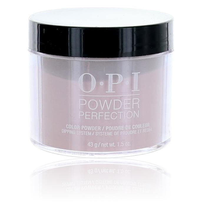 OPI Powder Perfection dip powder in Movie Buff, 1.5 oz, showcasing the physical nail enhancement product with a vibrant color.