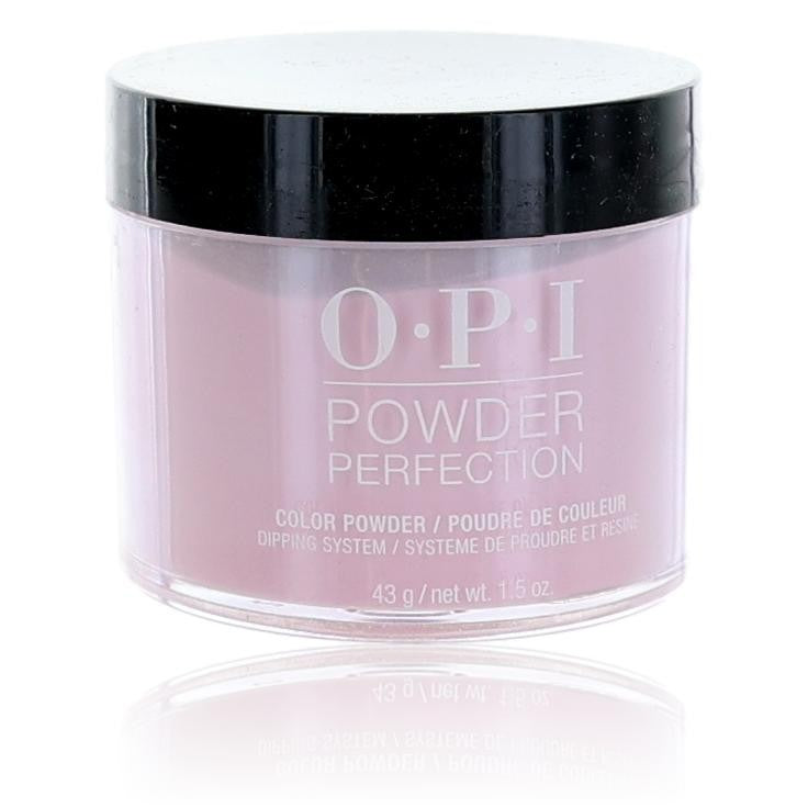 OPI Powder Perfection dip powder in It's a Girl! 1.5 oz container, showcasing the pink color for professional nail enhancements.