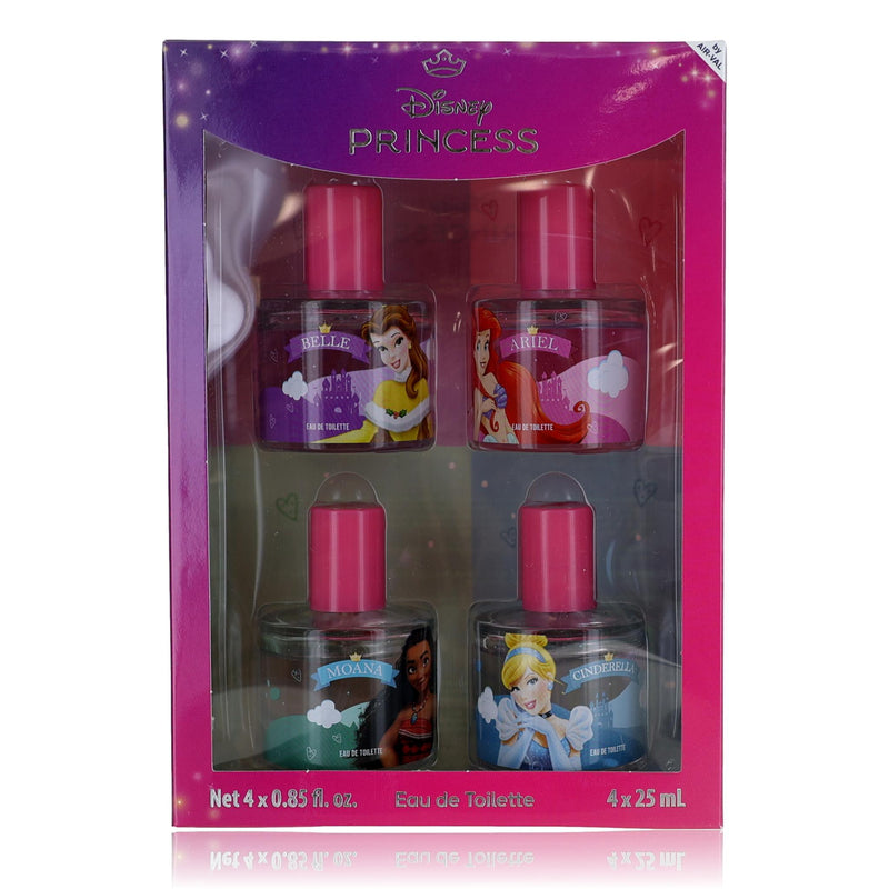 Disney Princess 4-piece gift set for kids featuring plush toys and accessories from the Disney brand.