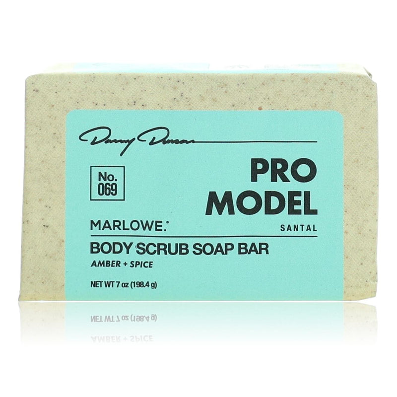 MARLOWE Danny Duncan No. 069 Pro Model Santal 7oz body scrub soap bar for men, with a textured soap surface and natural packaging.