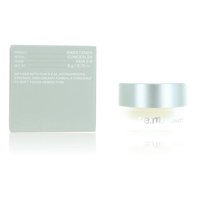 r.e.m. beauty Sweetener Fair 2 N concealer tube, close-up image showcasing the creamy concealer product.