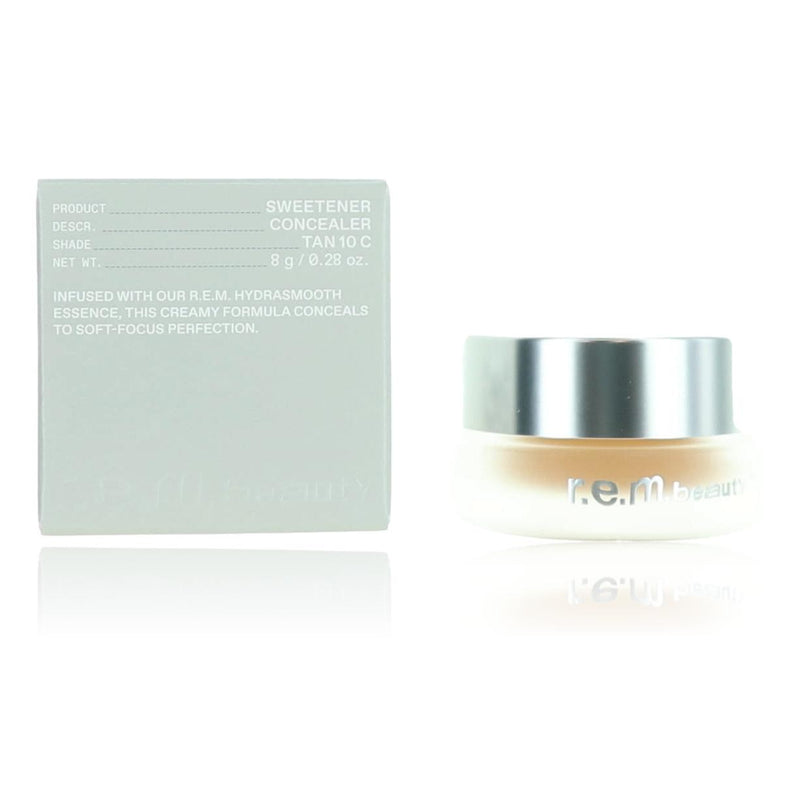 r.e.m. beauty Sweetener concealer in Tan 10 C, 0.28 oz, physical makeup product with a smooth texture and natural finish.