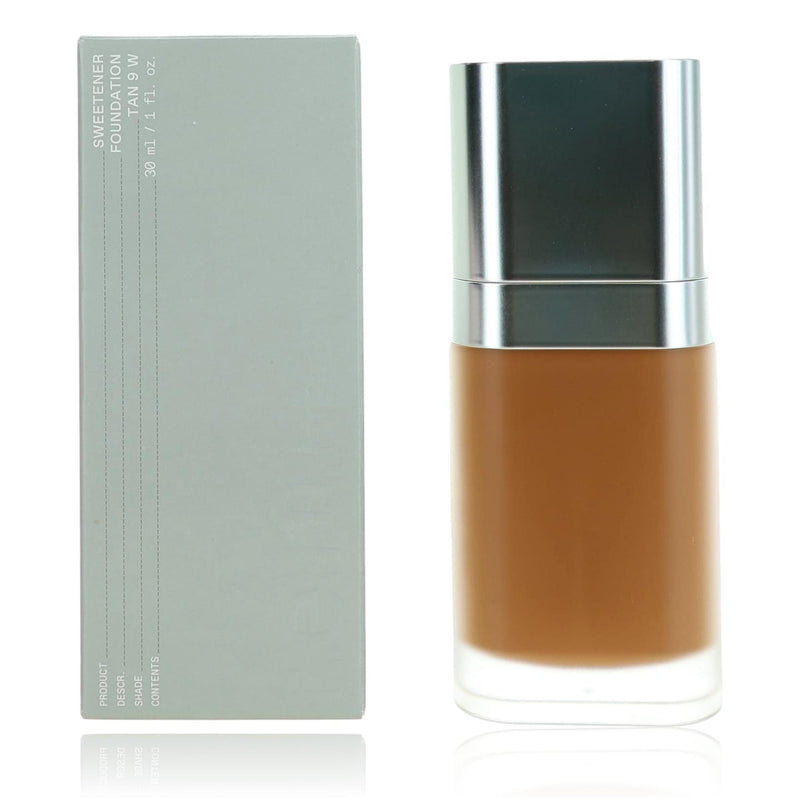 r.e.m. beauty Sweetener Foundation in Tan 9 W, 1 oz, physical makeup product with smooth texture and natural tan shade