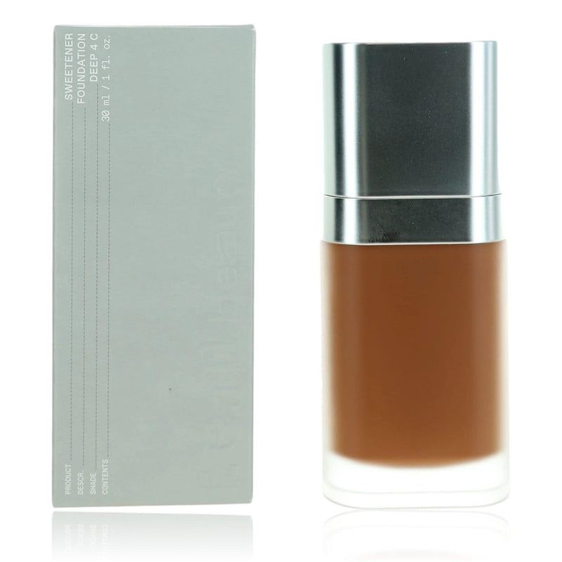 r.e.m. beauty Sweetener foundation in Deep 4 C, 1 oz, physical makeup product with rich, smooth texture and deep skin tone.