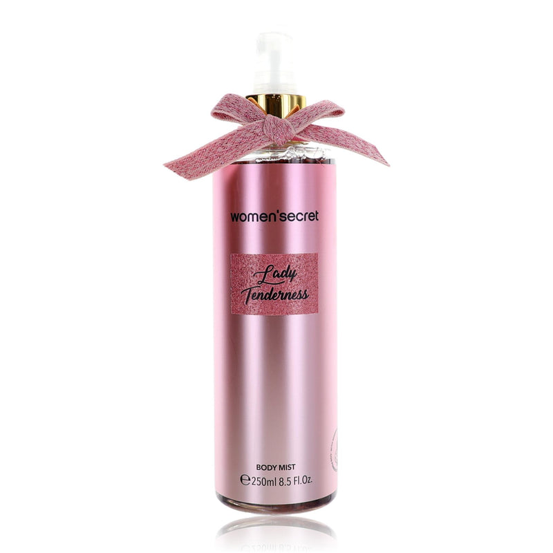 Women'Secret Lady Tenderness body mist for women, 8.5 oz bottle, featuring floral and fresh scent in a sleek spray container.
