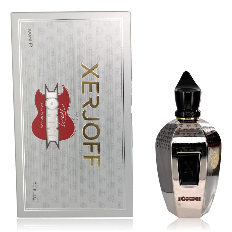 Xerjoff Tony Lommi Monkey Special 3.4 oz unisex parfum spray bottle with elegant design and branding details.