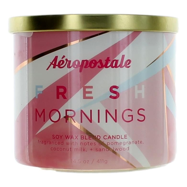 Aeropostale 14.5 oz Soy Wax Blend 3 Wick Candle - Fresh Mornings - Pertinacia Perfume