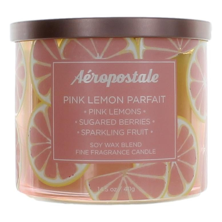 Aeropostale 14.5 oz Soy Wax Blend 3 Wick Candle - Pink Lemon Parfait - Pertinacia Perfume