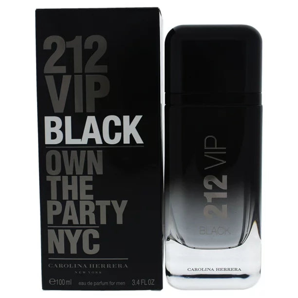 212 VIP Black by Carolina Herrera, 3.4 oz Eau De Parfum Spray for Men