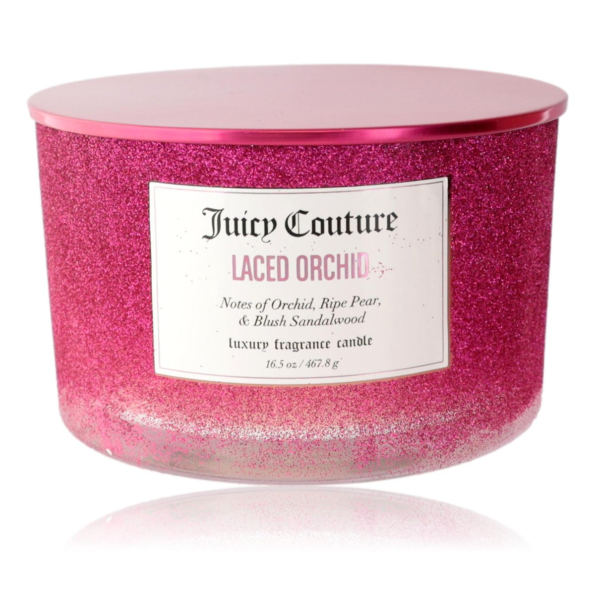 Juicy Couture 16.5 oz Soy Wax Blend 3 Wick Candle - Laced Orchid - Pertinacia Perfume