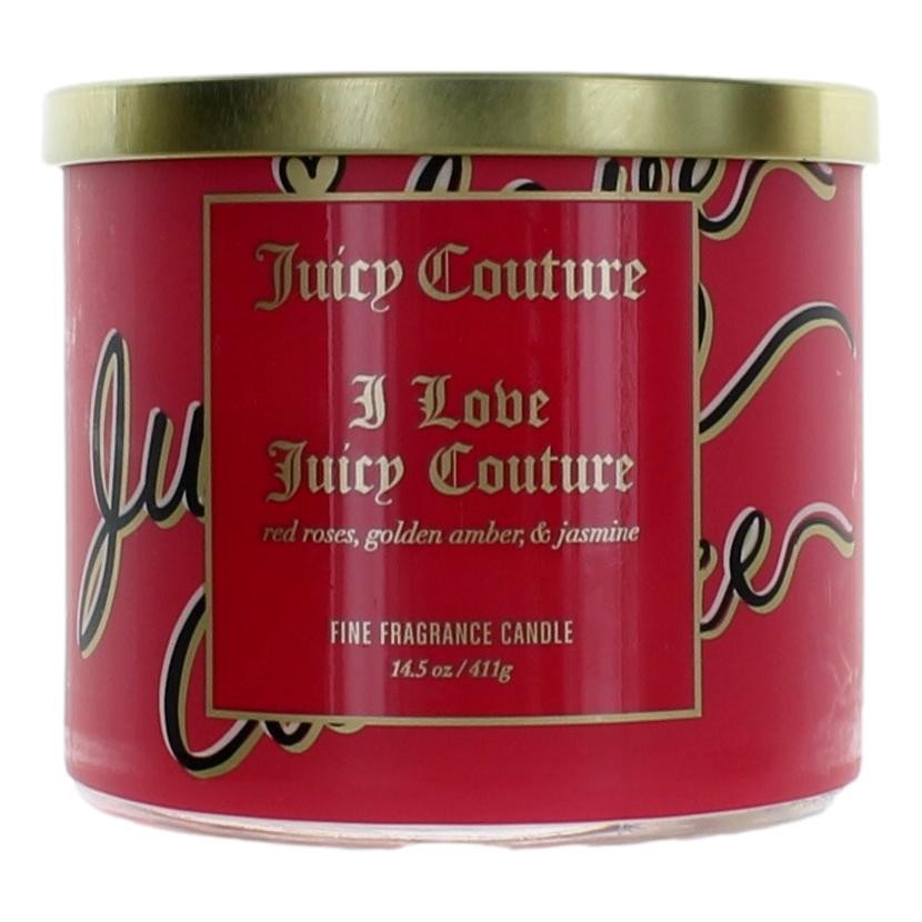 Juicy Couture 14.5oz Soy Wax Blend 3 Wick Candle - I Love Juicy Couture - Pertinacia Perfume
