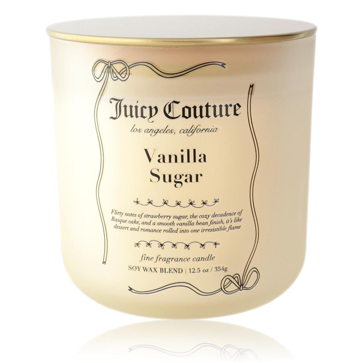 Juicy Couture 12.5 oz Fine Fragrance Candle - Vanilla Sugar - Pertinacia Perfume