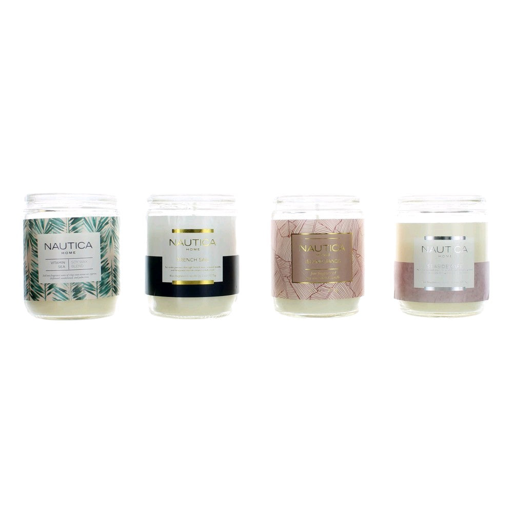 Nautica Warm Seas Collection Nautica 4 Piece Candle Set - Multi - Pertinacia Perfume