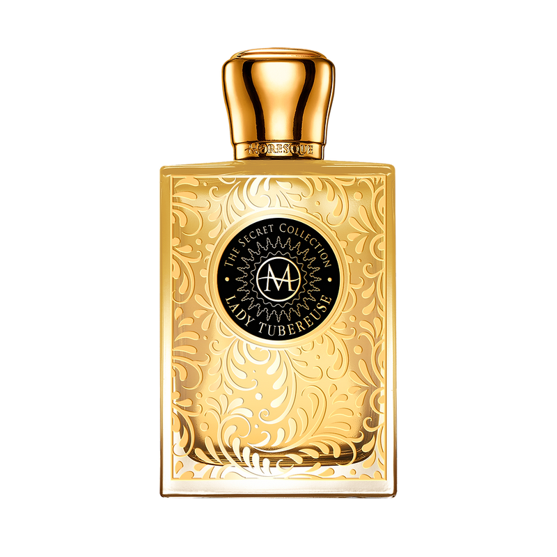 Lady Tubereuse Moresque perfume bottle from Online Warehouse, featuring elegant floral fragrance and 2.5 oz size.