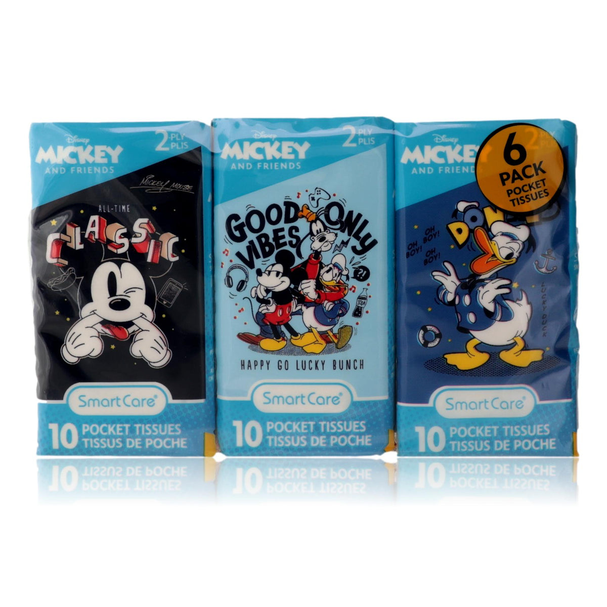 Mickey & Friends Disney 6 Pack 10 Pocket Tissues - Pertinacia Perfume