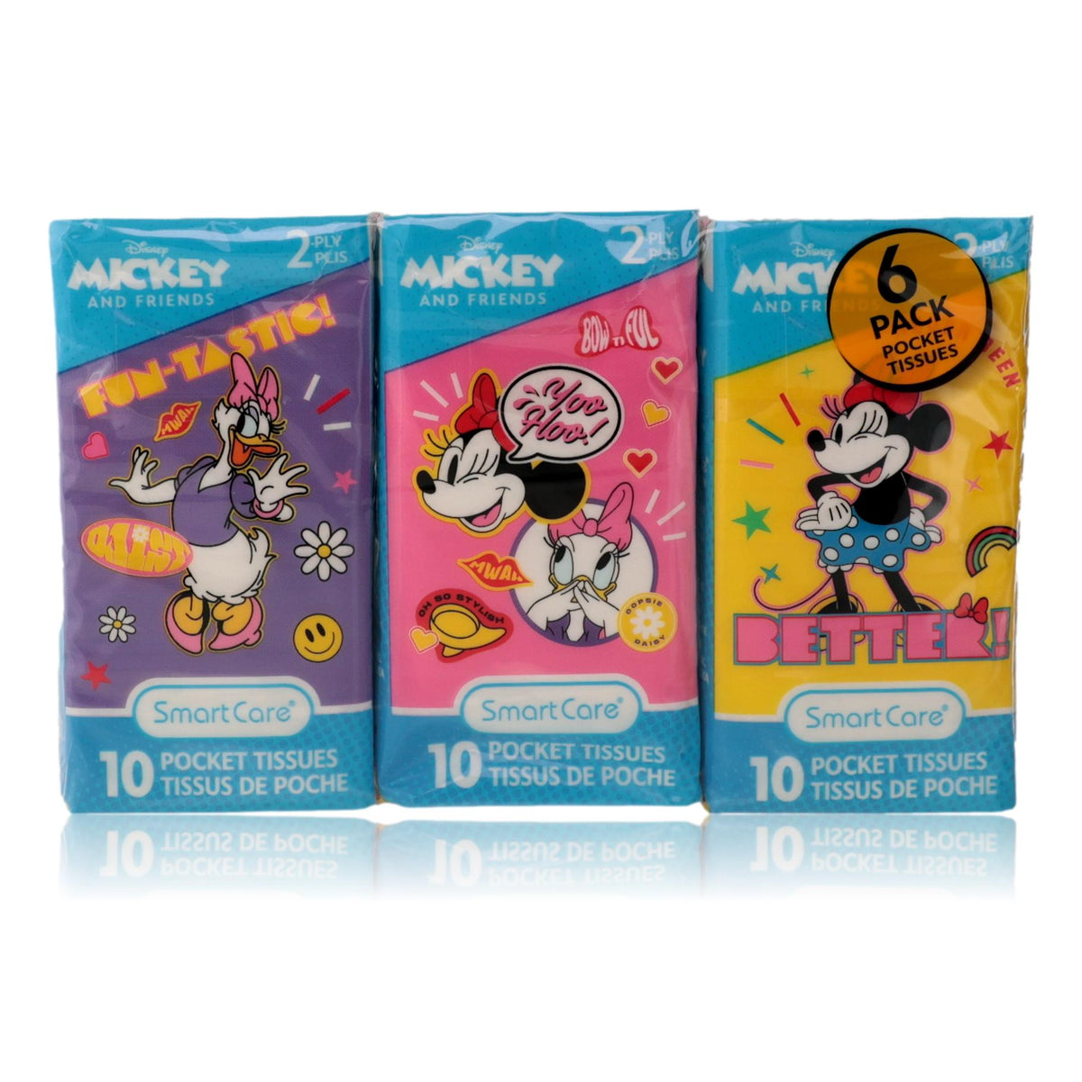 Minnie & Daisy Disney 6 Pack 10 Pocket Tissues - Pertinacia Perfume