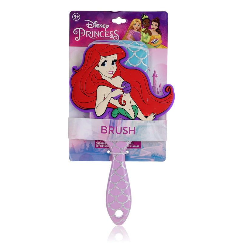 Disney Little Mermaid hair brush for kids with colorful mermaid and sea-themed design, perfect for children's hair grooming.
