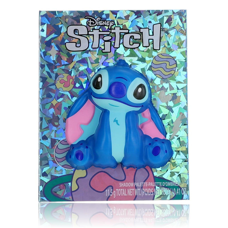 Disney Stitch eye shadow palette for kids, featuring colorful shades in a playful design, perfect for young makeup enthusiasts.