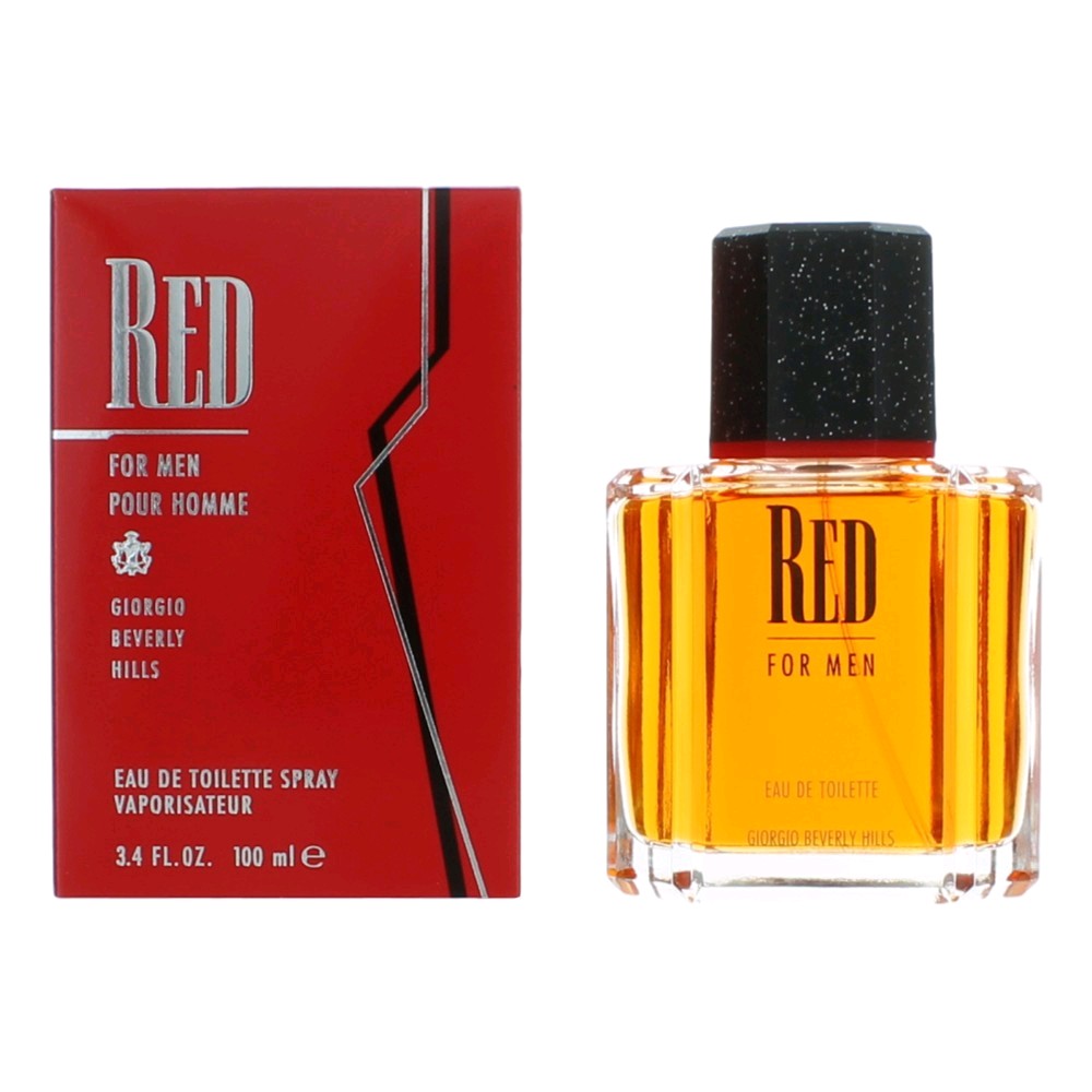 Red by Beverly Hills, 3.4 oz EDT Spray for Men - Pertinacia Perfume