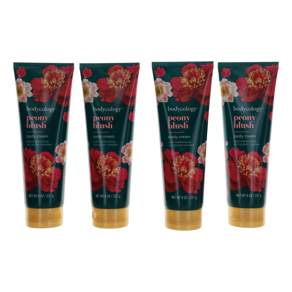 Peony Blush by Bodycology, 4 Pack 8 oz Moisturizing Body Cream women - Pertinacia Perfume