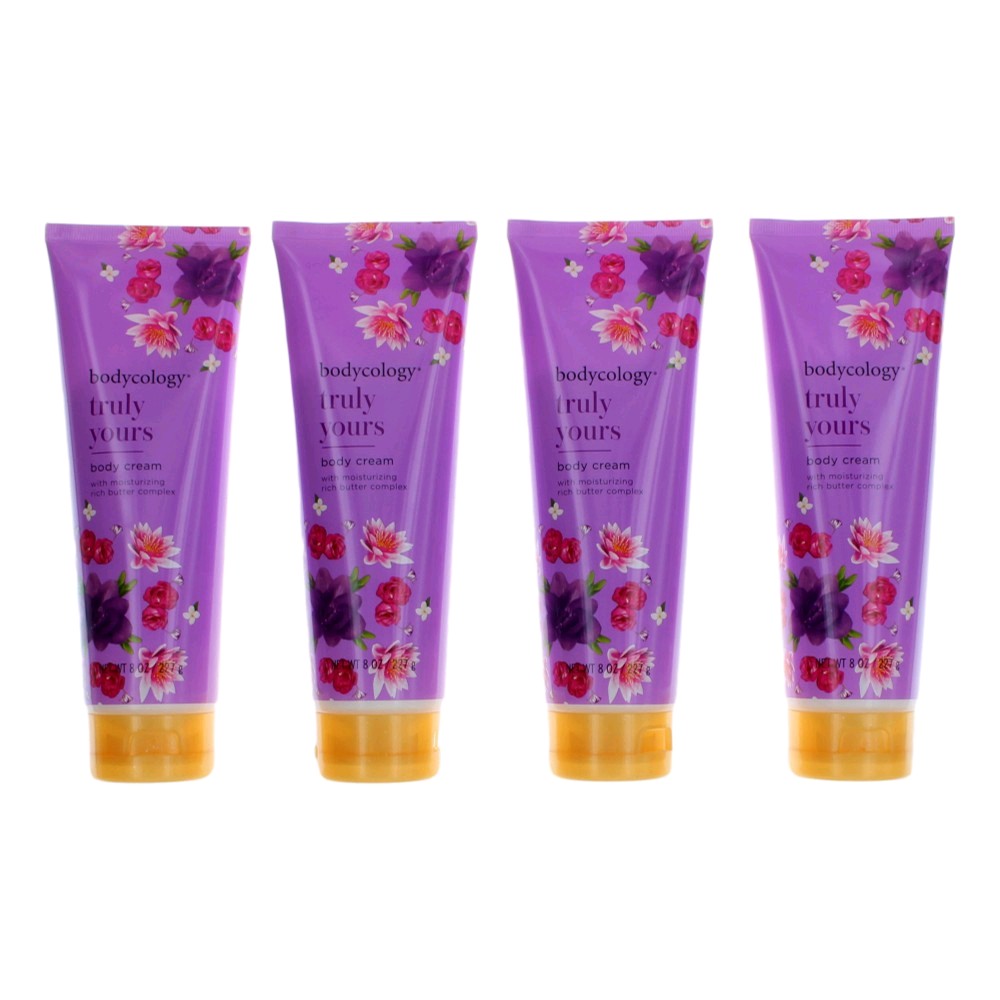 Truly Yours by Bodycology, 4 Pack 8 oz Moisturizing Body Cream women - Pertinacia Perfume