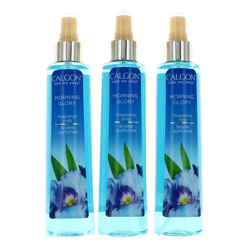 Calgon Morning Glory by Calgon, 3 Pack 8 oz Fragrance Mist for Women - Pertinacia Perfume