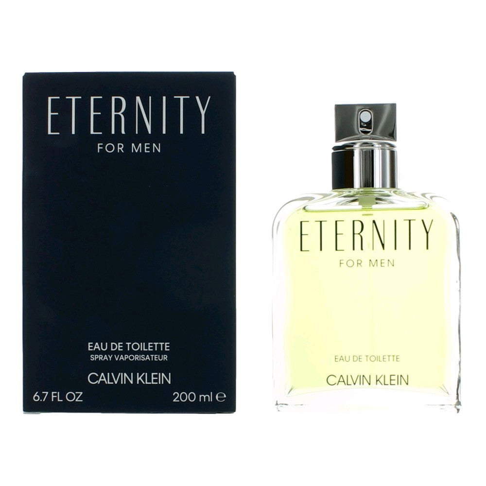 Eternity by Calvin Klein, 6.7 oz EDT Spray for Men - Pertinacia Perfume