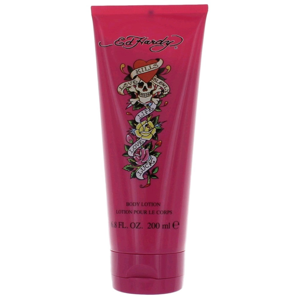 Ed Hardy by Christian Audigier, 6.7 oz Body Lotion for Women - Pertinacia Perfume