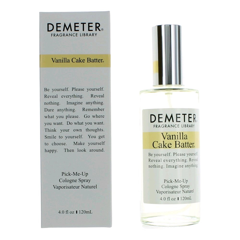 Vanilla Cake Batter by Demeter, 4 oz Cologne Spray for Women - Pertinacia Perfume