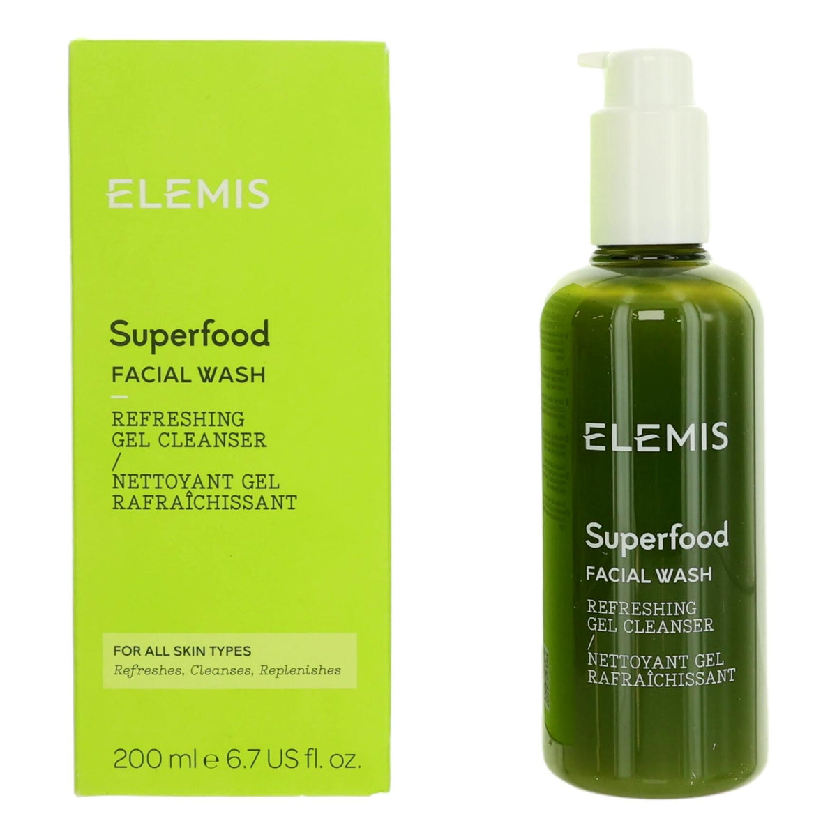 Elemis Superfood Facial Wash by Elemis, 6.7 oz Refreshing Gel Cleanser - Pertinacia Perfume
