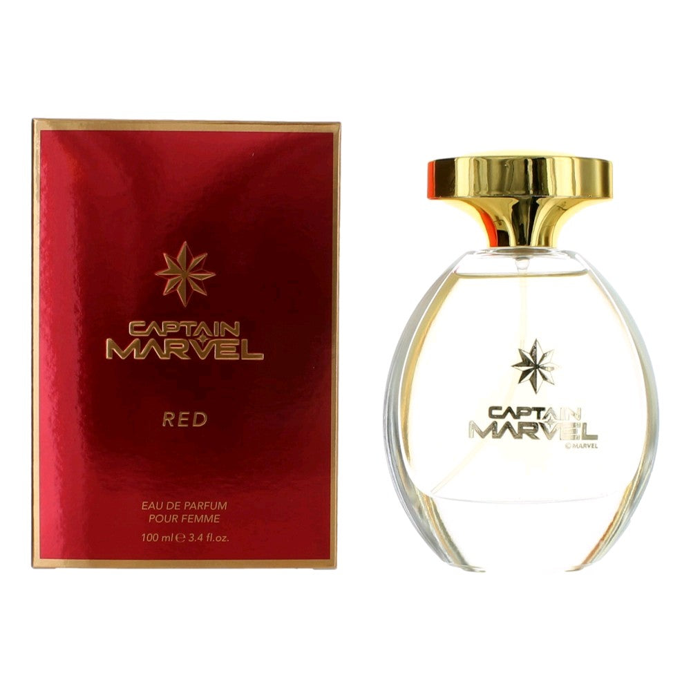 Captain Marvel Red by Marvel, 3.4 oz EDP Spray for Women - Pertinacia Perfume