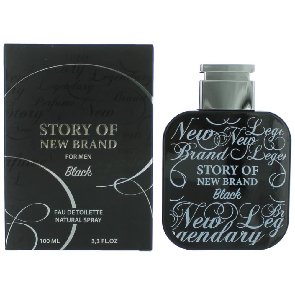 Story of New Brand Black by New Brand, 3.3 oz EDT Spray for Men - Pertinacia Perfume