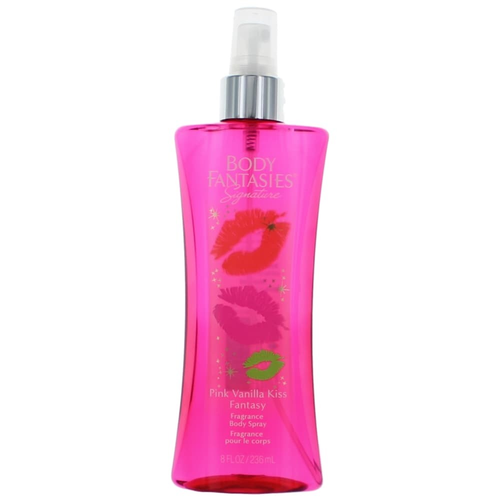 Pink Vanilla Kiss Fantasy by Body Fantasies, 8oz Fragrance Body Spray women - Pertinacia Perfume
