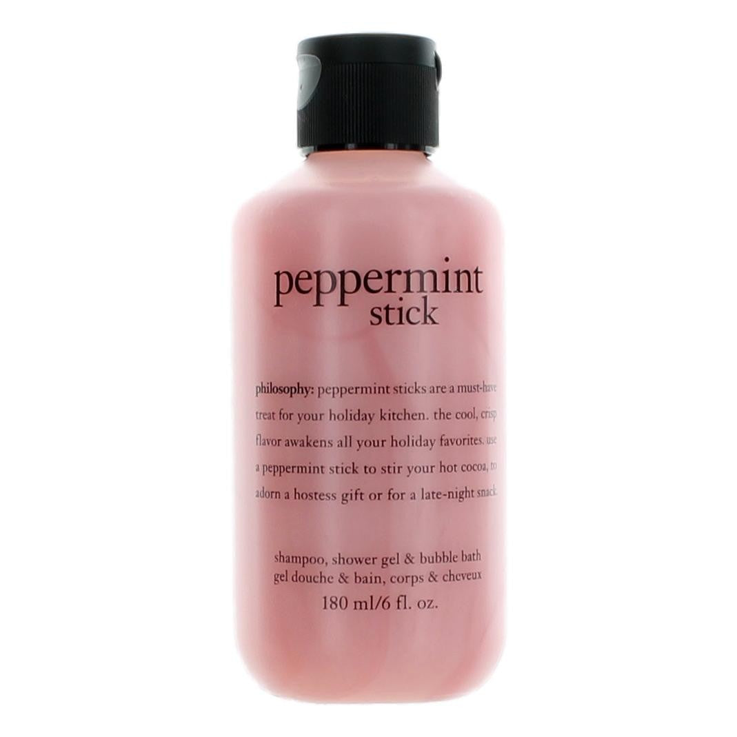 Peppermint Stick, 6oz Shampoo, Shower Gel, & Bubble Bath for Unisex - Pertinacia Perfume