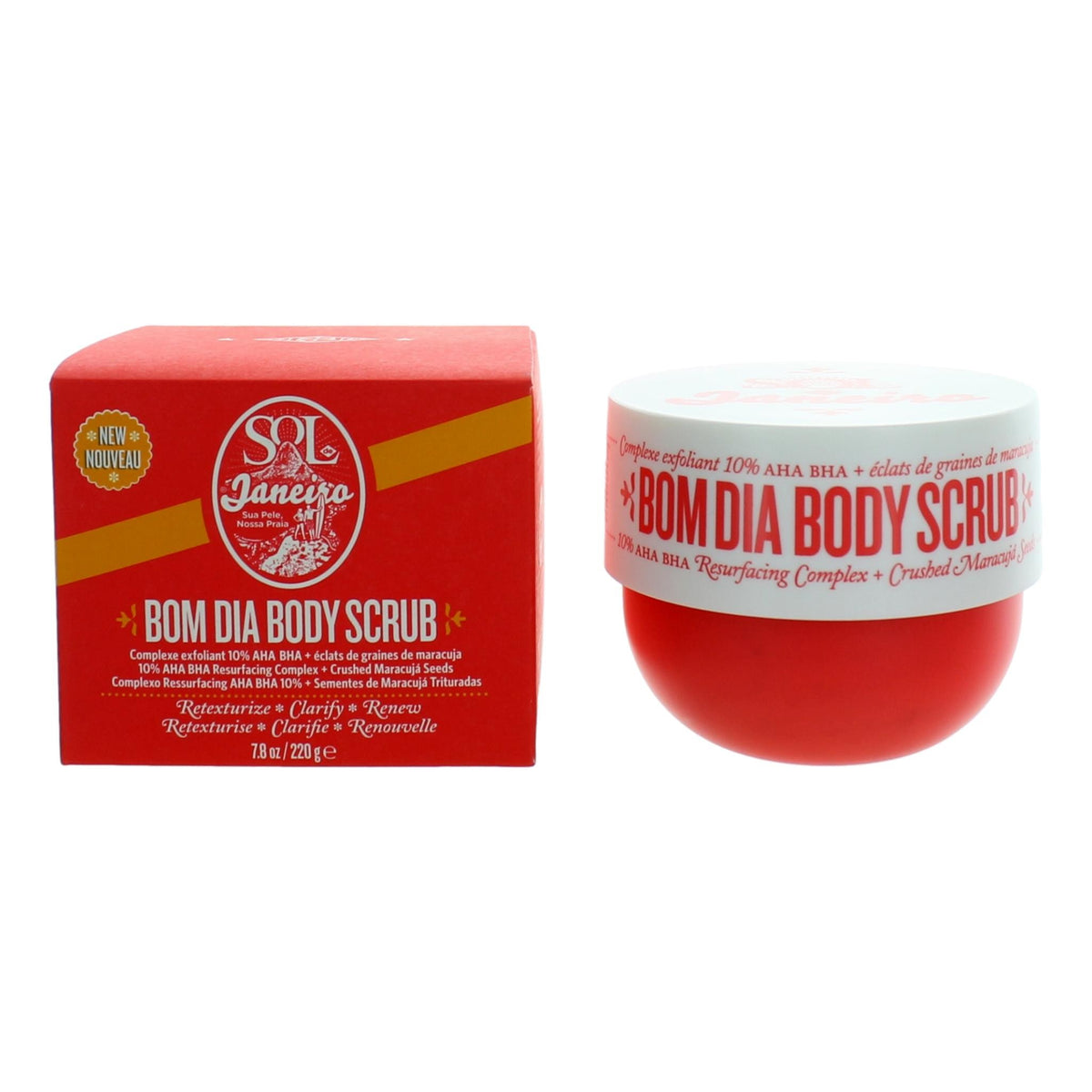Bom Dia Body Scrub by Sol De Janeiro, 7.8 oz Body Scrub - Pertinacia Perfume