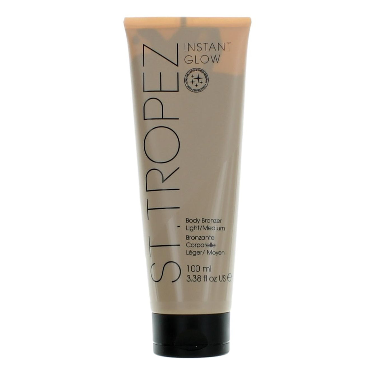 St. Tropez Instant Glow, 3.3oz Face & Body Bronzer for Unisex - Light Medium - Pertinacia Perfume