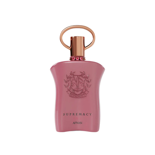 Afnan Supremacy Gala Eau De Parfum 3.4 oz bottle, elegant fragrance with sleek design and gold accents from Pertinacia Perfume.