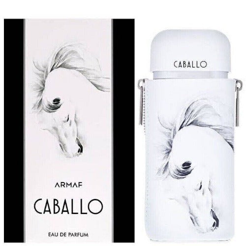 Armaf Caballo Eau De Parfum bottle from Pertinacia Perfume, 3.4oz, featuring elegant packaging and a sleek design.