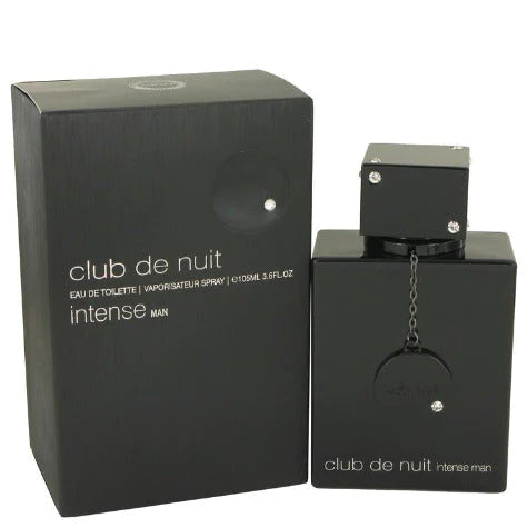 Armaf Club De Nuit Intense Man Eau De Toilette 3.6 oz bottle for men, featuring sleek packaging and classic fragrance design
