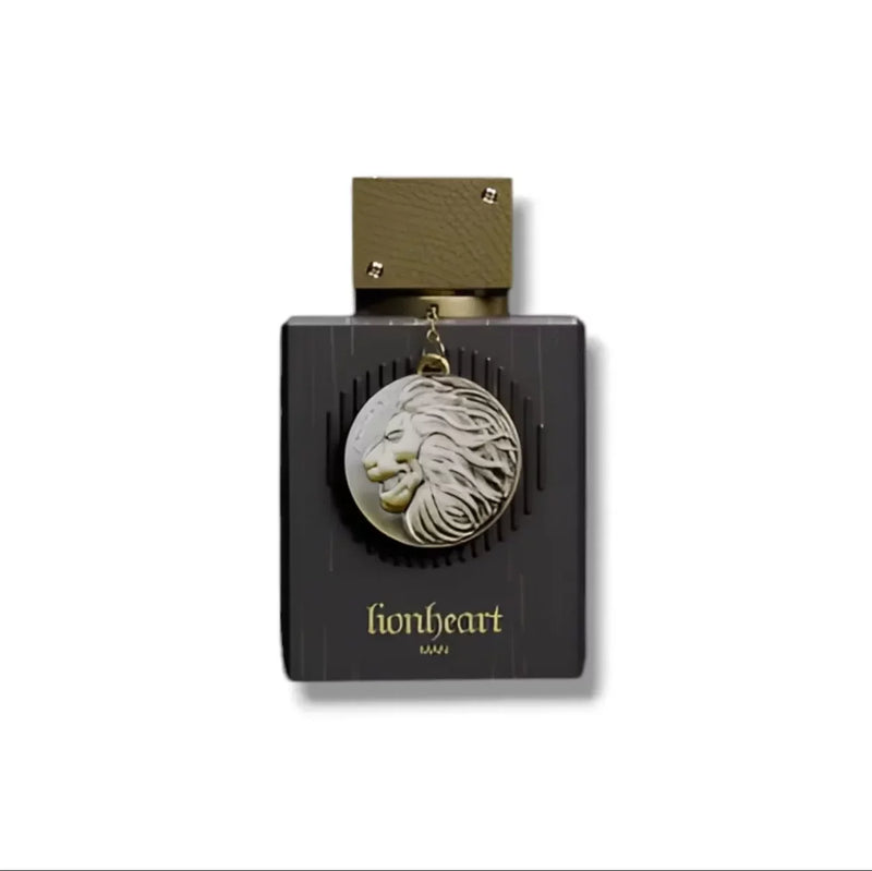 Armaf Club De Nuit Lionheart 3.4oz men's EDP perfume bottle from Pertinacia Perfume, featuring sleek design and elegant packaging.