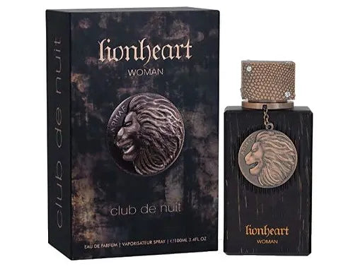 Armaf Club De Nuit Lionheart 3.4oz EDP perfume for women, featuring elegant floral and fruity fragrance details.