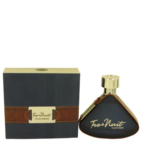 Armaf Tres Nuit Eau De Toilette 3.4 oz bottle by Pertinacia Perfume, featuring sleek packaging and elegant design.