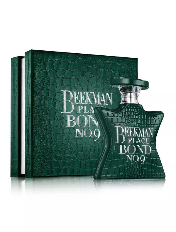 Bond No. 9 Beekman Place 3.3 oz perfume bottle from Pertinacia Perfume, with elegant packaging and clear label.