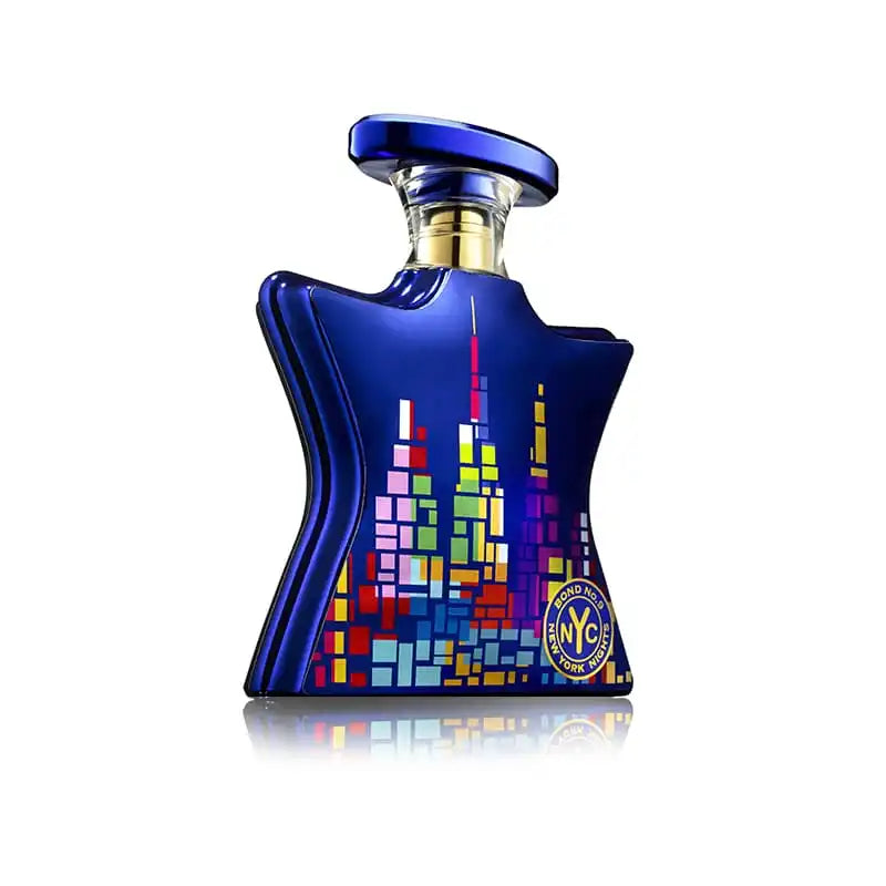 Bond No. 9 New York Nights 3.3 oz perfume bottle from Pertinacia LLC, elegant packaging for the luxurious EDP fragrance.