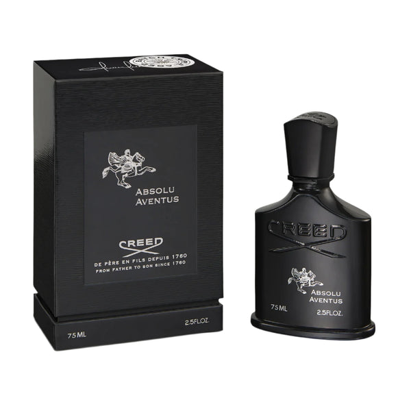Pertinacia Creed Aventus Absolu 2.5oz Eau de Parfum bottle with sleek design, showcasing the luxury fragrance by Creed.